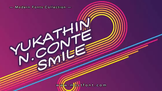 Typographic Design of YUKATHIN-N.CONTE-SMILE