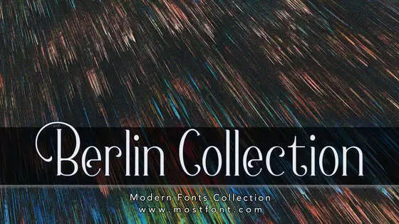Typographic Design of Berlin-Collection