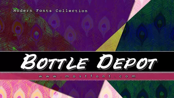 「Bottle-Depot」字体排版图片