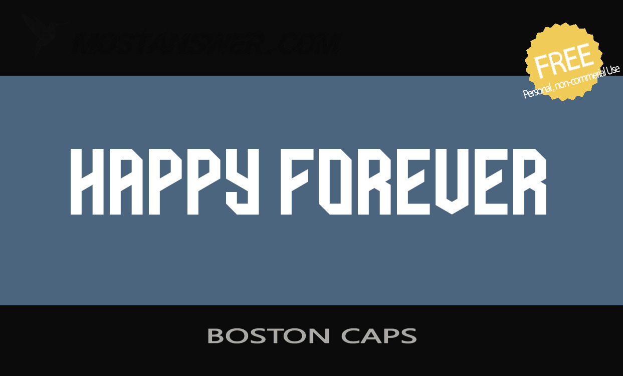 BOSTON CAPS Font by Eotype Type Foundry | mostfont.com