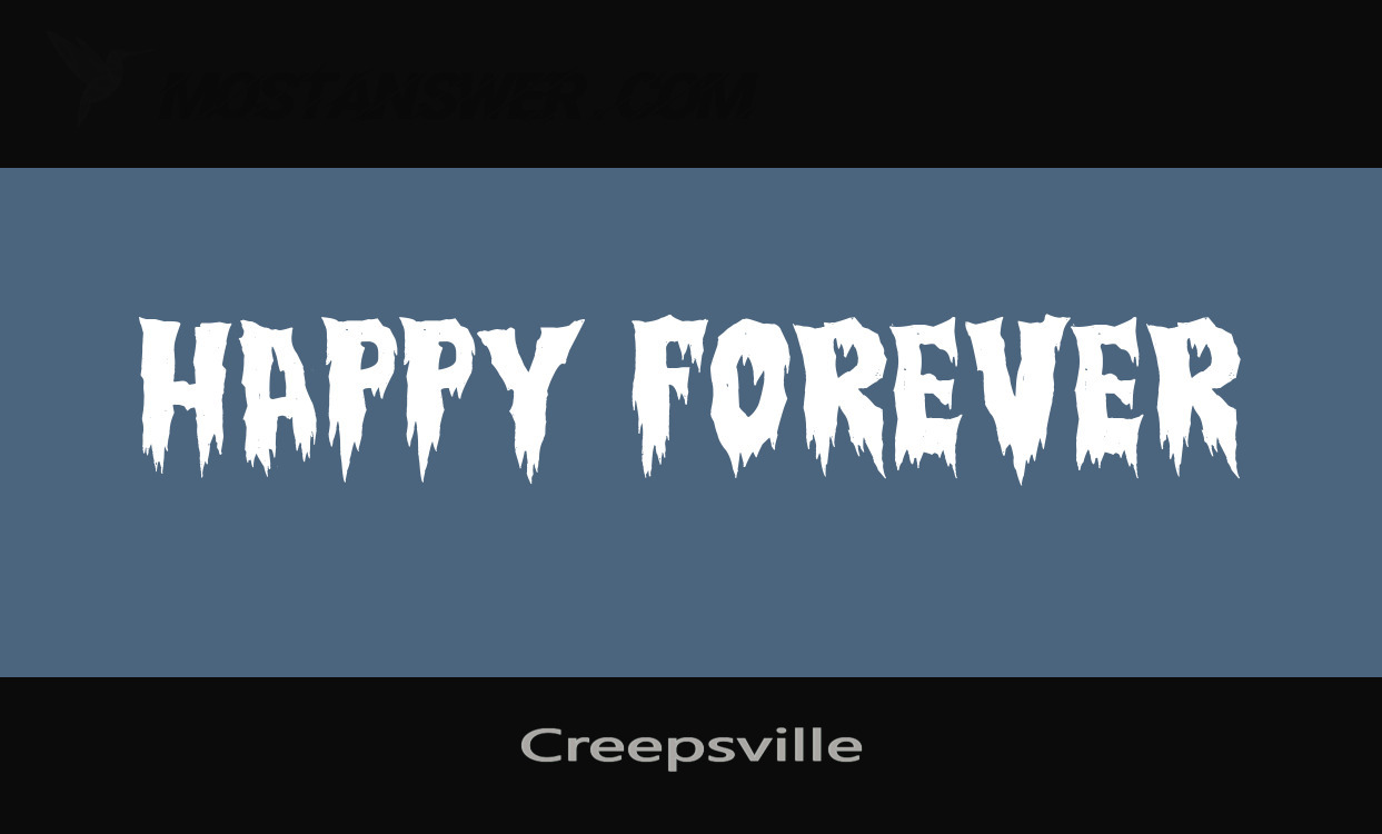 RW Creepsville Font by Tony O'Farrell | mostfont.com