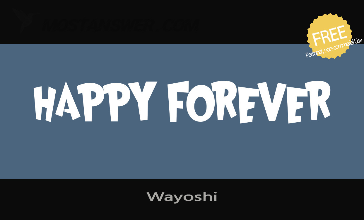 Wayoshi Font by tymime | mostfont.com